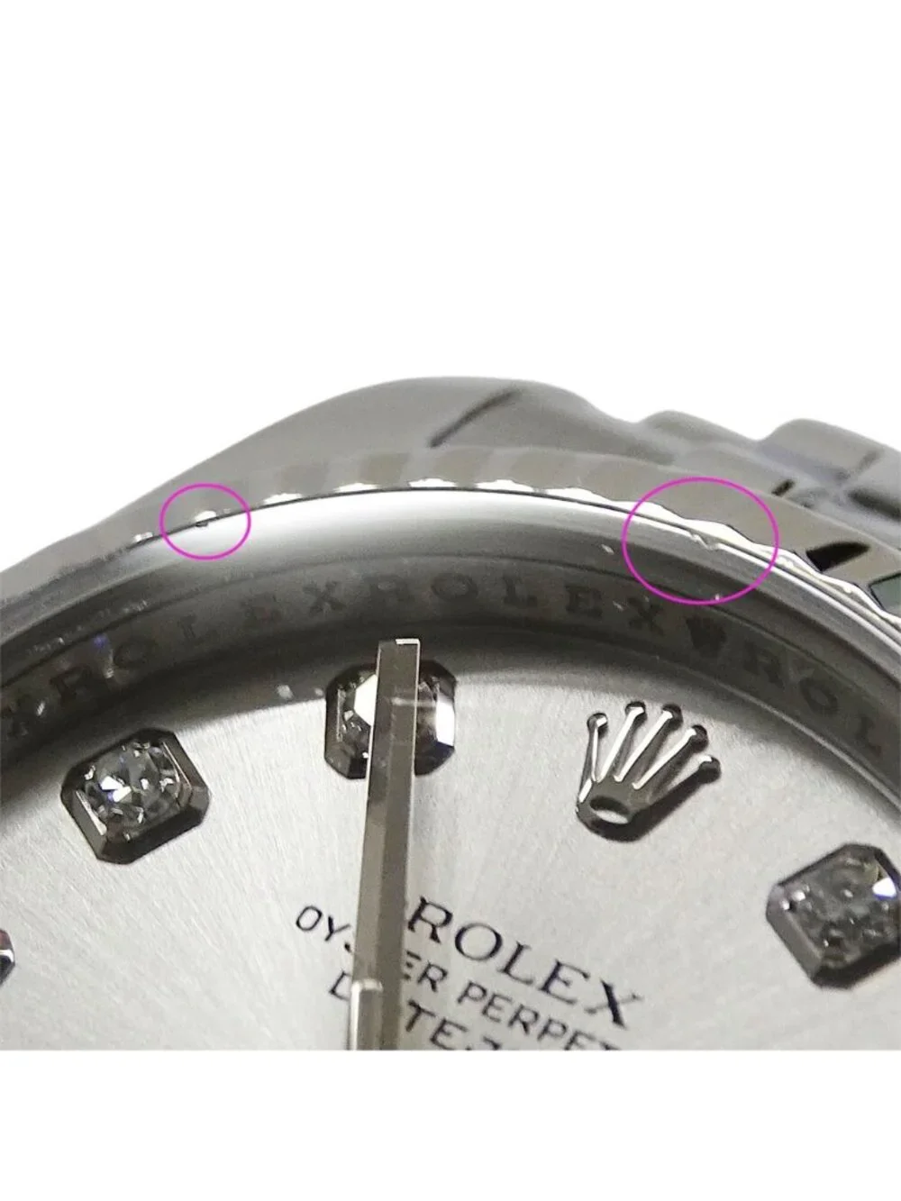 Rolex Datejust Watch Diamond Automatic Winding at Stainless SS White Gold WG
